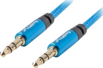 Lanberg Premium Lydkabel Mini Phone Stereo 3.5 Mm Hann Til Mini Phone Stereo 3.5 Mm Hann 3 M Blå