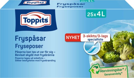 Toppits Fryseposer   4L   25 stk.