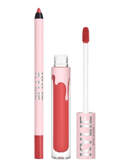Kylie Cosmetics Matte Lip Kit 3ml Liquid Lipstick + 1.1g Lip Liner Bad Lil Thing Kylie Cosmetics Matte Lip Kit 3ml Liquid Lipstick + 1.1g Lip Liner Bad Lil Thing
