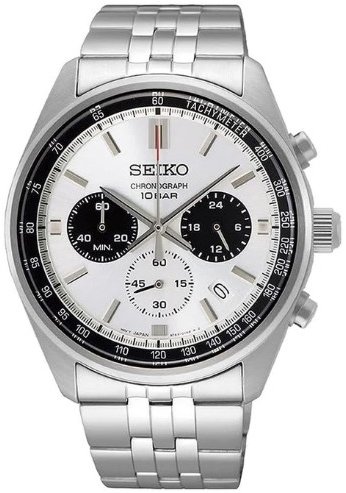 Seiko Herreklokke SSB425P1 Sport Hvit/Stål Ø41.5 mm