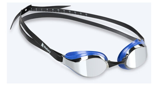 Watery Elite svømmebriller Poseidon Mirror Blå/sølv Konkurranse / trening svømmebriller Bedst i test Watery Elite svømmebriller Poseidon Mirror Blå/sølv Konkurranse / trening svømmebriller Bedst i test