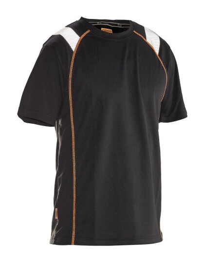Jobman Vision 5620 T-skjorte svart/oransje 3XL