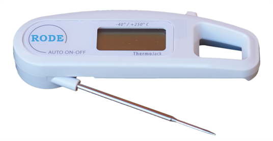 Rode digitalt termometer