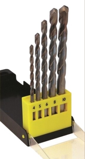 C.K. T3063 Hardmetall Multiborsett 5 Deler 4 Mm, 5 Mm, 6 Mm, 8 Mm, 10 Mm Sylinderskaft 1 Sett C.K. T3063 Hardmetall Multiborsett 5 Deler 4 Mm, 5 Mm, 6 Mm, 8 Mm, 10 Mm Sylinderskaft 1 Sett