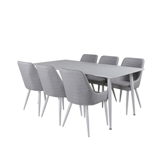 Spisegruppe Venture Home Polar med 6 Plaza Stoler