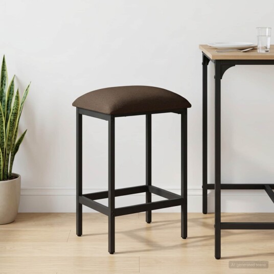 vidaXL Barstol Gråbrun 40 x 32 x 64 cm Konstruert tre vidaXL Barstol Gråbrun 40 x 32 x 64 cm Konstruert tre