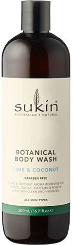 Sukin Botanical Body Wash Lime & Coconut 500 ml Sukin Botanical Body Wash Lime & Coconut 500 ml