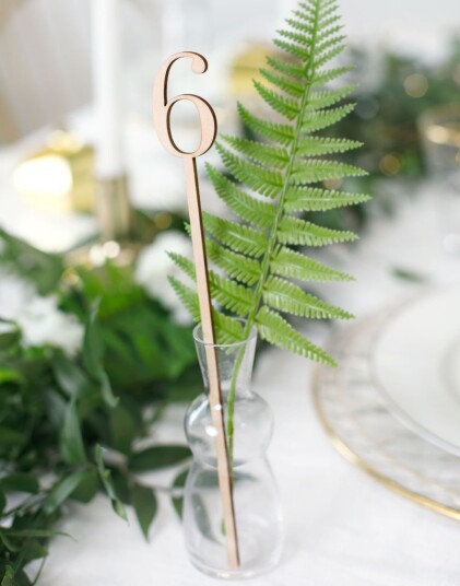 PartyDeco Bordnummer 1–10 i Tre