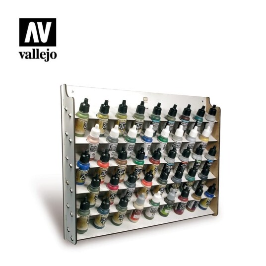 Vallejo Veggmontert stativ til maling 43x17ml