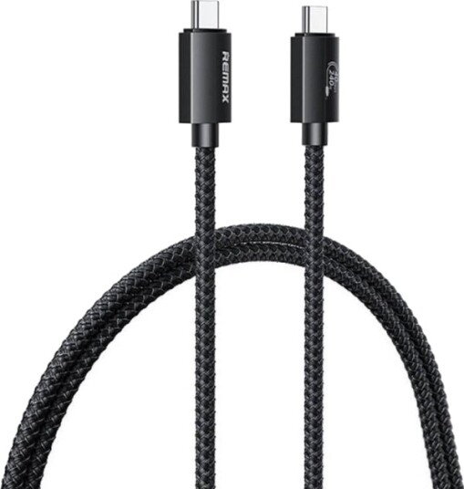 Remax Usb-C Til Usb-C-Kabel 1 M Svart Rc-C039