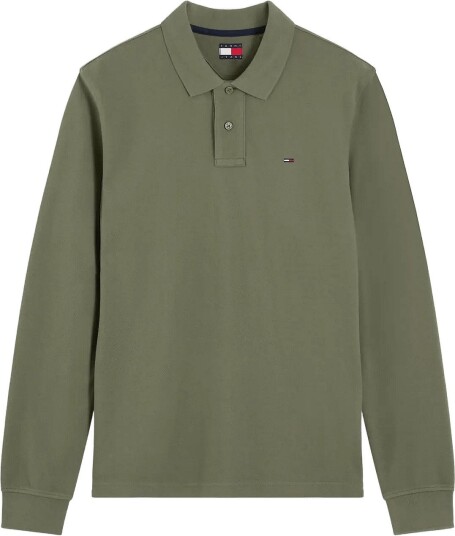 Tommy Jeans Tjm Reg Essential Polo Ls Khaki green XS