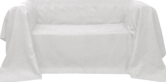 Mikro-semsket sofa overtrekk kremfarget 210 x 280 cm