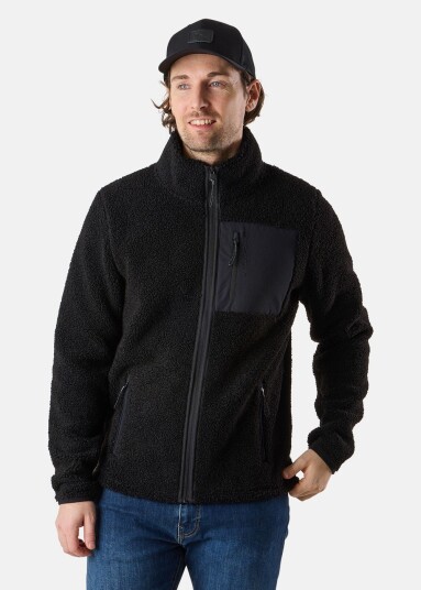 Swedemount Lofoten Pile Jacket Black/Black S Fleecetrøyer
