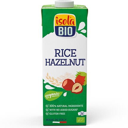 Isola Bio Rismelk med hasselnøtt Økologisk 1000 ml Isola Bio Rismelk med hasselnøtt Økologisk 1000 ml