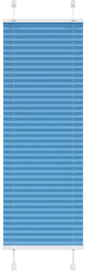 plisségardin blå 50x100 cm Stoff Bredde 49,4 Polyester