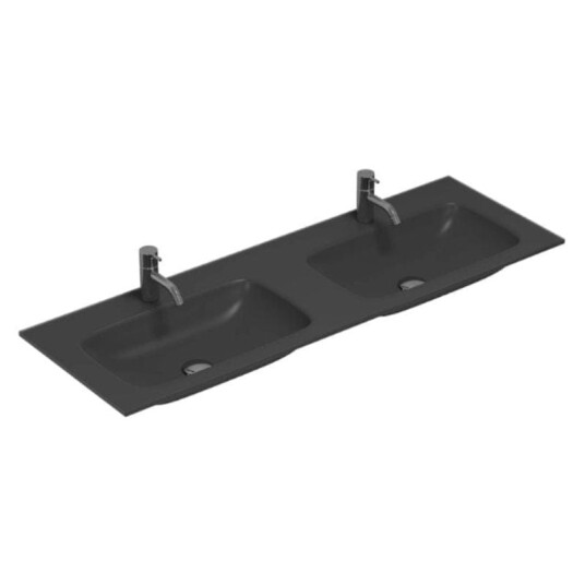 Dansani Calidris Form Servant Måltilpasset D40cm Mørk grå Matt / 140cm Dobbel