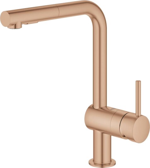 Grohe Minta blandebatteri med L-kran og hånddusj (warm sunset) 705786613 Grohe Minta blandebatteri med L-kran og hånddusj (warm sunset) 705786613