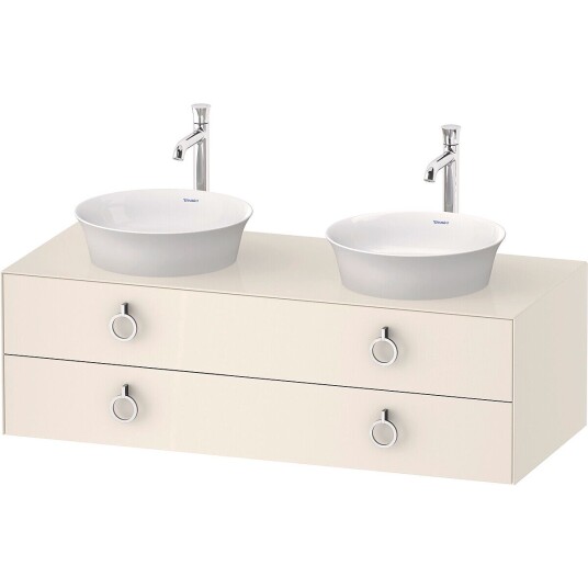 Duravit White Tulip Servantskap 2 skuf. 130x55x40,8 cm Nordisk Hvit Høyglans