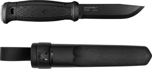 Morakniv 13716, Single/Enkelt, Jaktkniv, Drop Punkt, Kull Stål, Polyamid, Sort