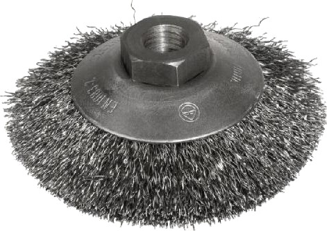 Szczotpol Skivebørste Konisk - Bølgete Tråd - 115 Mm - M14