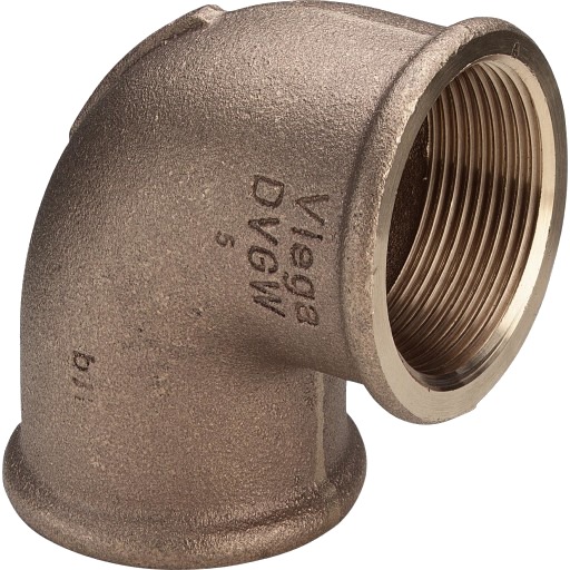10 stk 1/8" Gunmetall silikonbronse gjengede fittinger albue 90°