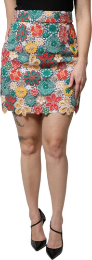 Dolce & Gabbana Dame Skjørt Flerfarget M,