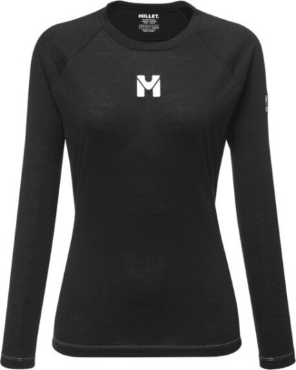 Millet Trilogy Wool Ts Ls W Black Noir M