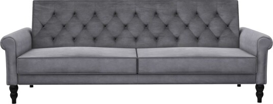 Sovesofa uten divan og sjeselong Loft24 Tyne sovesofa 3 seter Mørkegrå