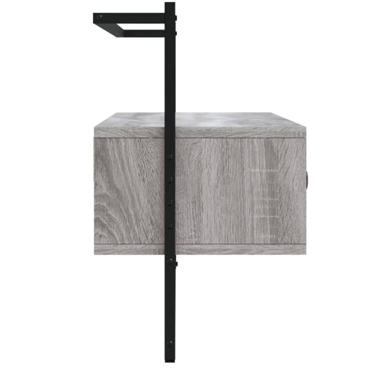 vidaXL TV-benk veggmontert grå sonoma 100,5x30x51 cm konstruert tre vidaXL TV-benk veggmontert grå sonoma 100,5x30x51 cm konstruert tre