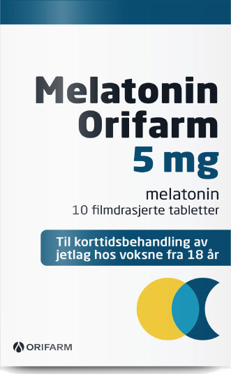 Melatonin Orifarm 5 mg tabletter 10 stk. Melatonin Orifarm 5 mg tabletter 10 stk.