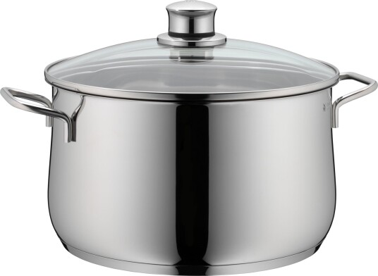 WMF Diadem Plus Kjele med glasslokk 24 cm 6L   Rustfritt st??l