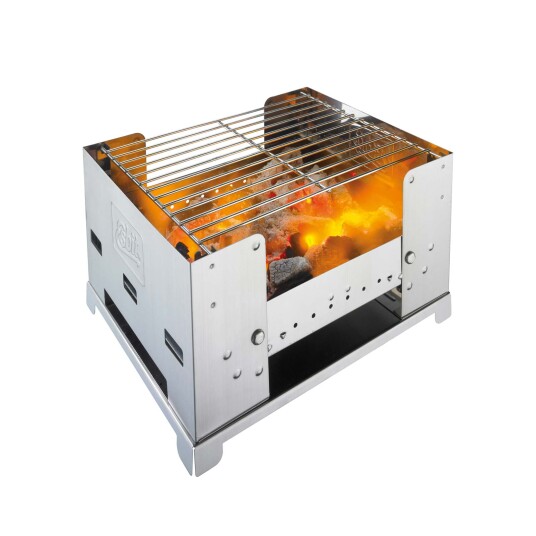 Esbit Stainless Steel Foldable Bbq Box Metal OneSize