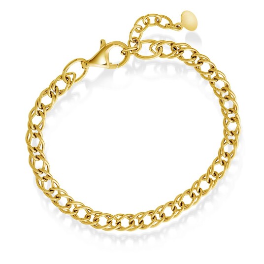 Pan Jewelry Armbånd i forgylt 925 sølv 21 cm