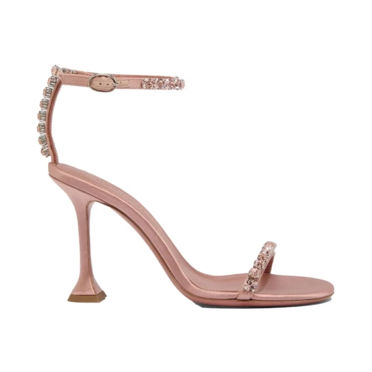 Amina Muaddi, Dame, Sko, Rosa, 39 1/2 EU,
