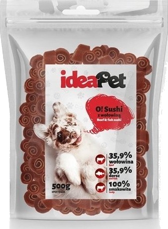 Pet Ideapet Sushi Med Oksekjøtt 500 G Pet Ideapet Sushi Med Oksekjøtt 500 G