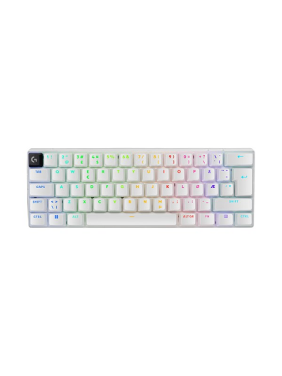 Logitech G PRO X 60 LIGHTSPEED Gamingtastatur Uten numpad Fransk Hvit