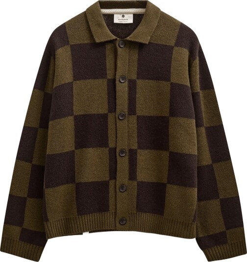 Anerkjendt Aksinus Check Merino Knit FOREST NIGHT XXL