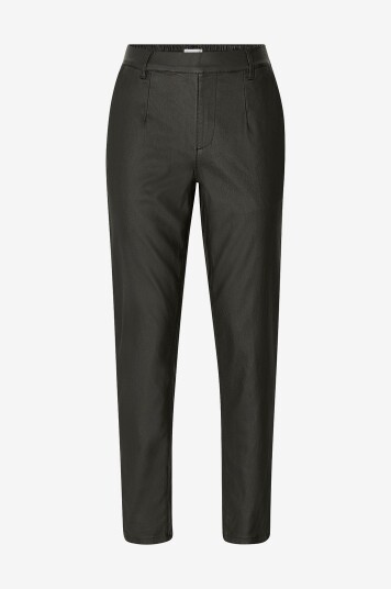Object - Bukser objBelle Lisa Coated Pant - Svart