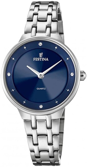 Festina Dameklokke F20600 3 Mademoiselle Blå/Stål Ø30.5 mm Festina Dameklokke F20600 3 Mademoiselle Blå/Stål Ø30.5 mm