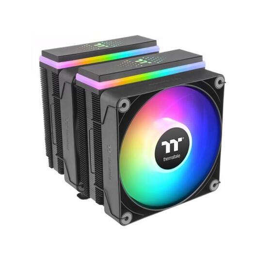 Thermaltake Astria 600 ARGB CPU Vifte Kjøler med 2x120mm Ventilatorer Thermaltake Astria 600 ARGB CPU Vifte Kjøler med 2x120mm Ventilatorer