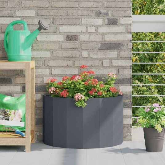 vidaXL Plantekassed Antrasitt 60 x 30 x 35 cm Stål
