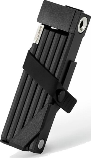 Rockbros sammenleggbar sykkellås 88 cm / sammenleggbar sykkellås / sykkellås med nøkkel - Svart Rockbros sammenleggbar sykkellås 88 cm / sammenleggbar sykkellås / sykkellås med nøkkel - Svart