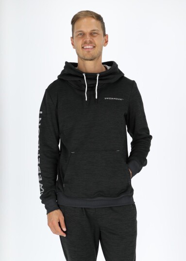 Swedemount Training Logo Hood Charcoal Melange/Lt Grey Mel L Hoodies Swedemount Training Logo Hood Charcoal Melange/Lt Grey Mel L Hoodies
