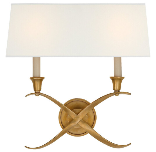 Cross Bouillotte vägglampa antik mässing L Cross Bouillotte vägglampa antik mässing L
