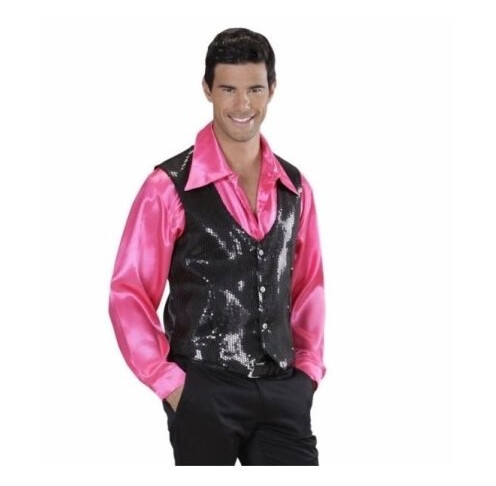 Sort Pailletvest Sort Pailletvest