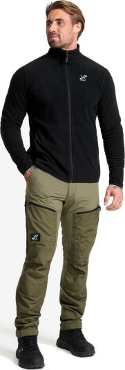 Revolutionrace Herre Overdeler Fleece & midlayers Hiker Half zip Fleece Herre Mango Mint 4XL