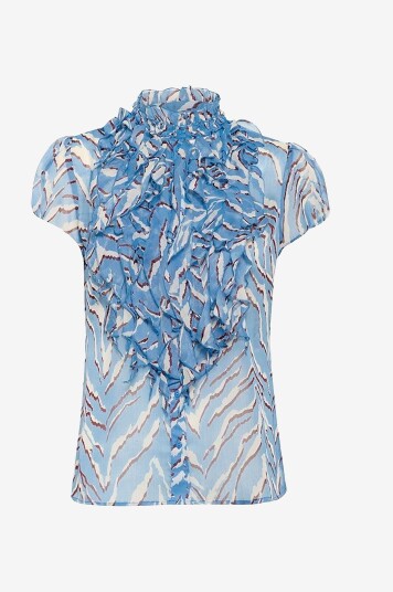 Saint Tropez - Bluse LiljaSZ Crinkle SS Shirt - Blå