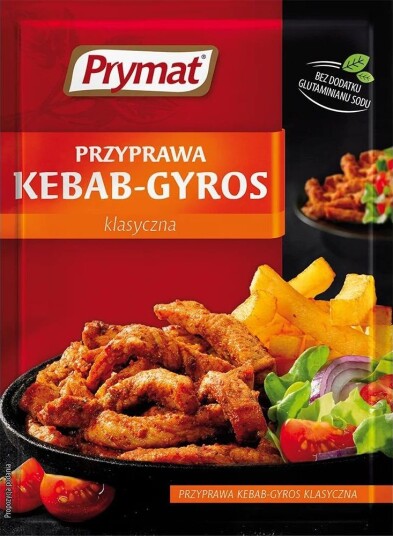 Seasoning for Kebab Gyros   Krydderblanding til Gyros Kebab   PRYMAT 30 gram Polen