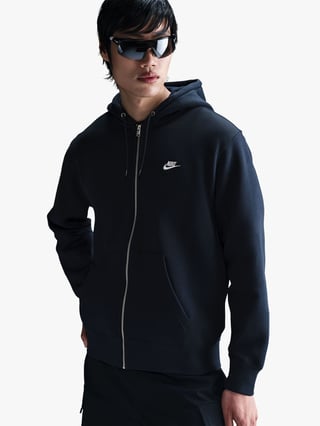 Nike Club Full Zip Fleece Hoodie Blå M Nike Club Full Zip Fleece Hoodie Blå M