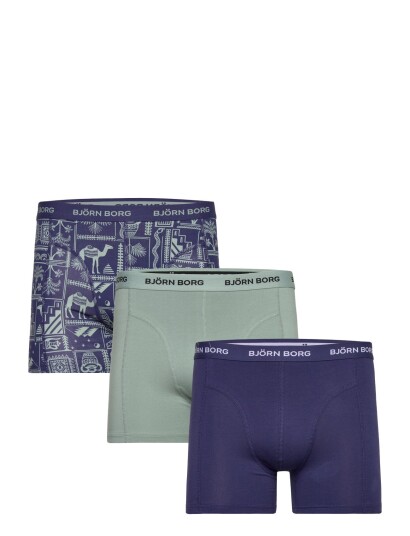 Björn Borg Cotton Stretch Boxer 3P   Navy   XL